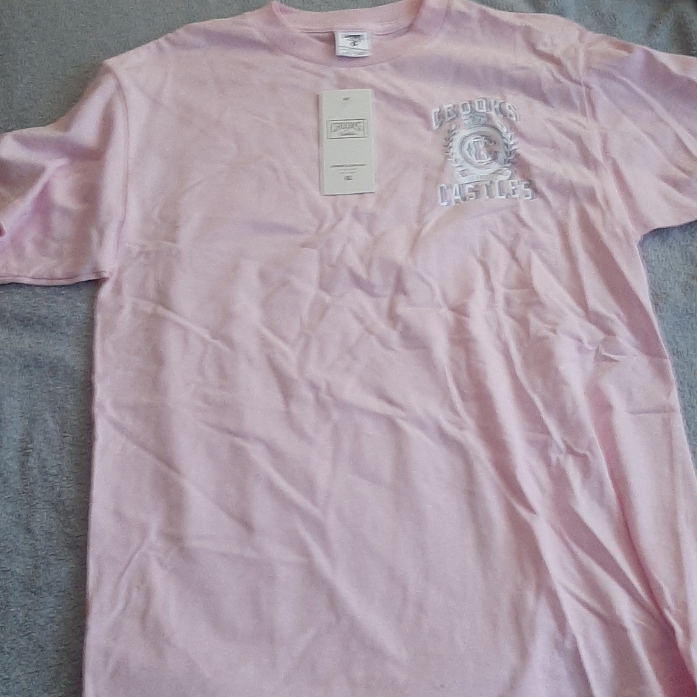 Pink Crooks & castles t-shirt